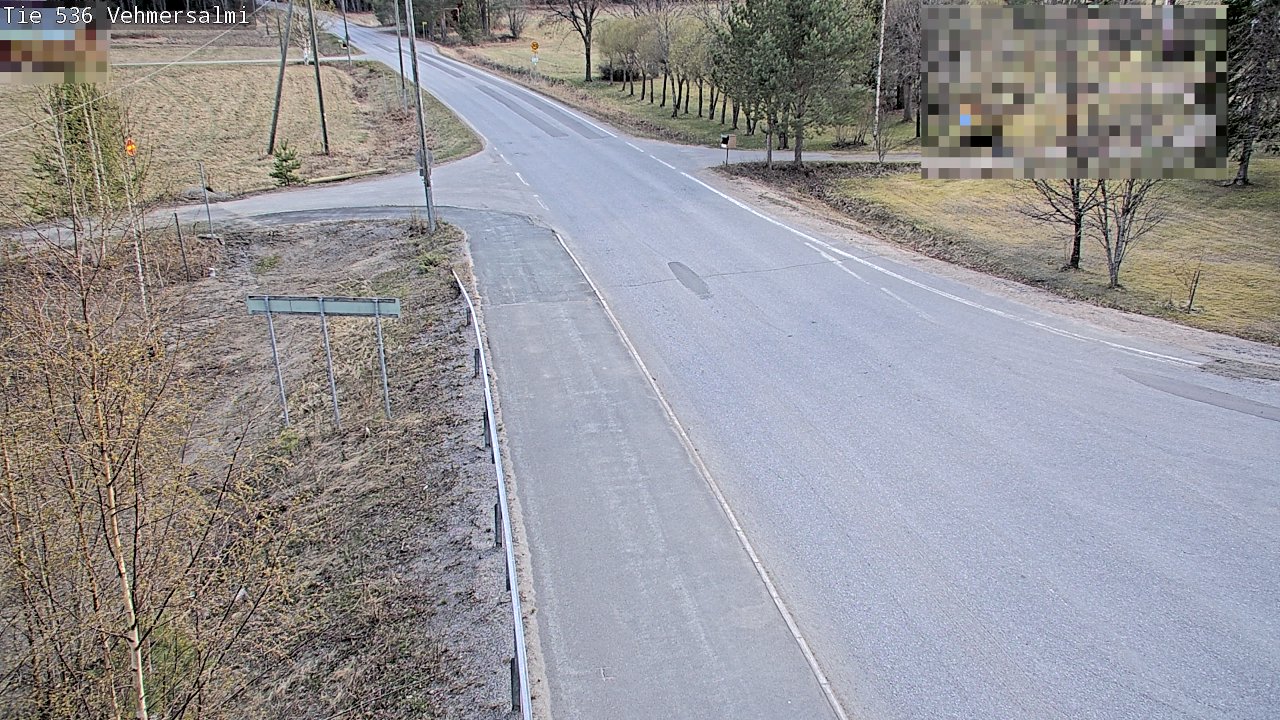 Weather Camera Image Väg 536 Kuopio, Vehmersalmi, Kuopio, Pohjois-Savo