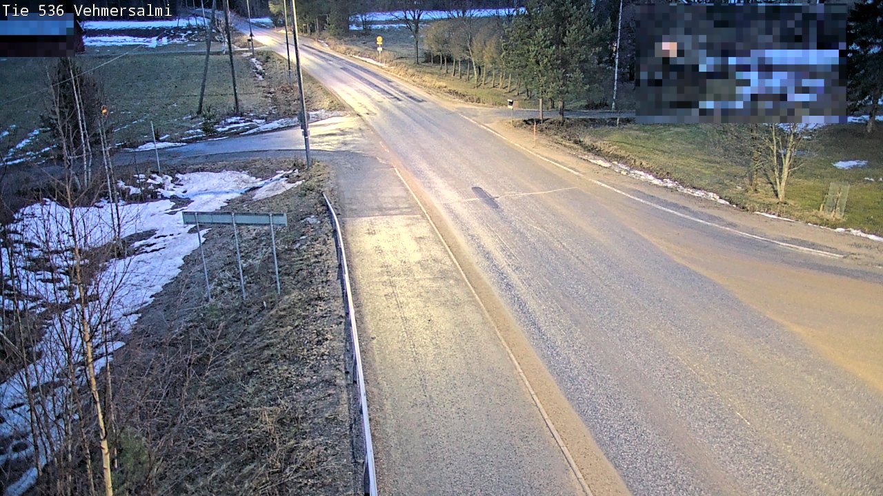 Weather Camera Image Road 536 Kuopio, Vehmersalmi, Kuopio, Pohjois-Savo