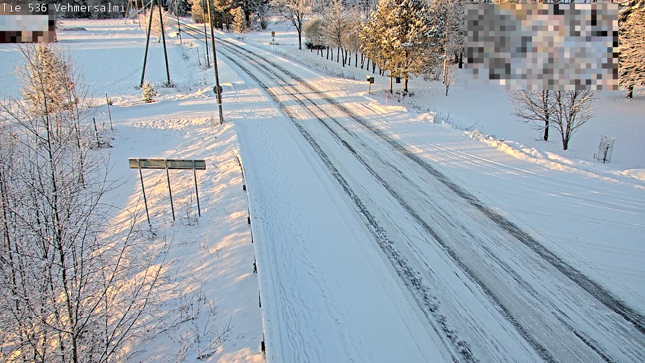 Weather Camera Image Väg 536 Kuopio, Vehmersalmi, Kuopio, Pohjois-Savo