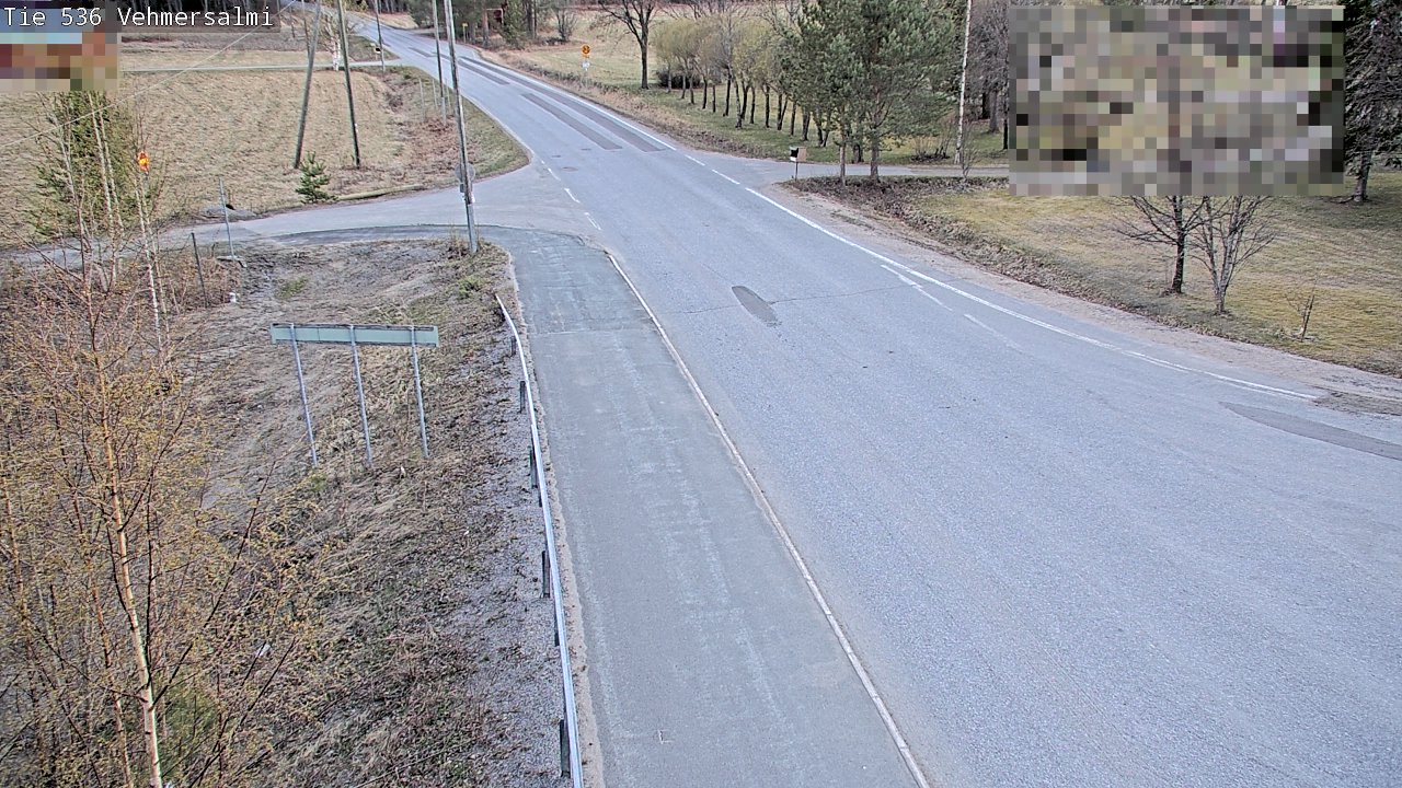 Weather Camera Image Väg 536 Kuopio, Vehmersalmi, Kuopio, Pohjois-Savo