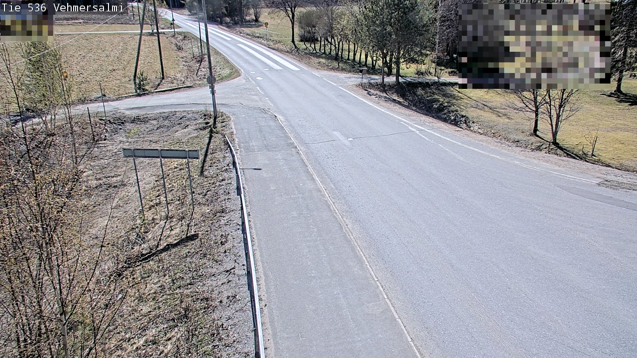 Weather Camera Image Väg 536 Kuopio, Vehmersalmi, Kuopio, Pohjois-Savo