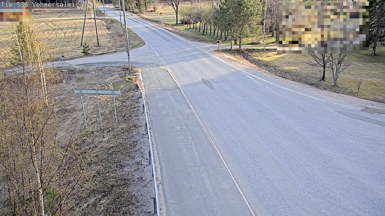 Weather Camera Image Väg 536 Kuopio, Vehmersalmi, Kuopio, Pohjois-Savo