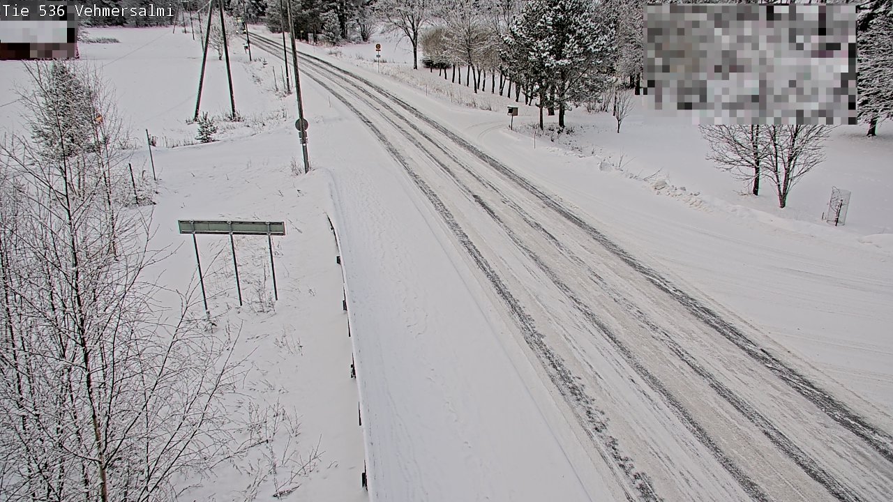 Weather Camera Image Väg 536 Kuopio, Vehmersalmi, Kuopio, Pohjois-Savo