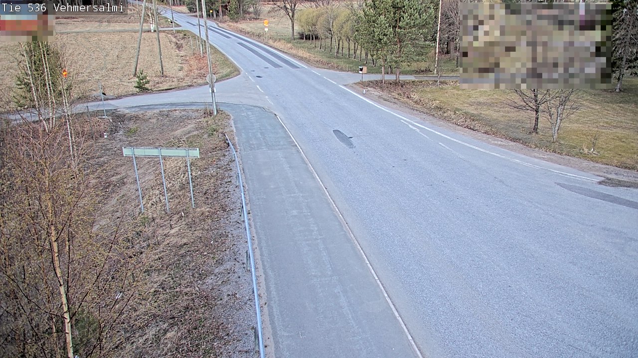 Weather Camera Image Väg 536 Kuopio, Vehmersalmi, Kuopio, Pohjois-Savo