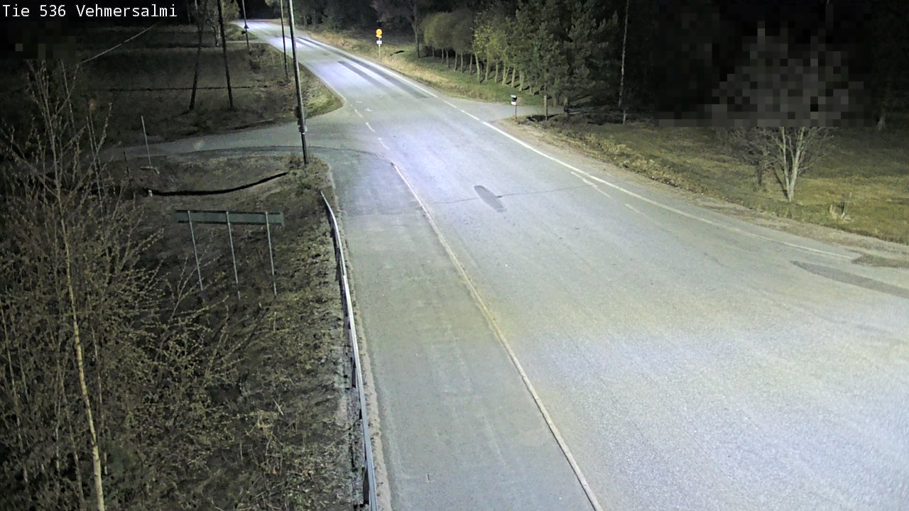 Weather Camera Image Väg 536 Kuopio, Vehmersalmi, Kuopio, Pohjois-Savo