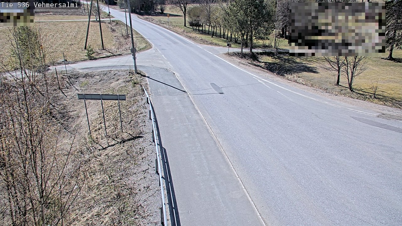 Weather Camera Image Väg 536 Kuopio, Vehmersalmi, Kuopio, Pohjois-Savo