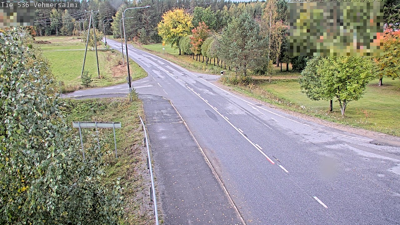Weather Camera Image Väg 536 Kuopio, Vehmersalmi, Kuopio, Pohjois-Savo