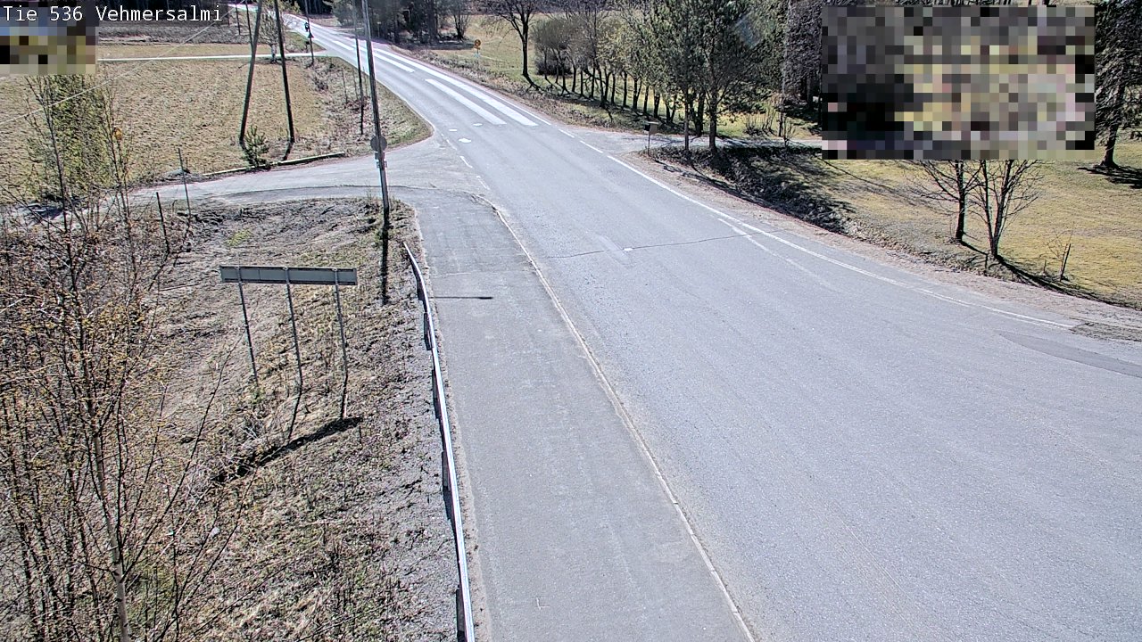 Weather Camera Image Väg 536 Kuopio, Vehmersalmi, Kuopio, Pohjois-Savo