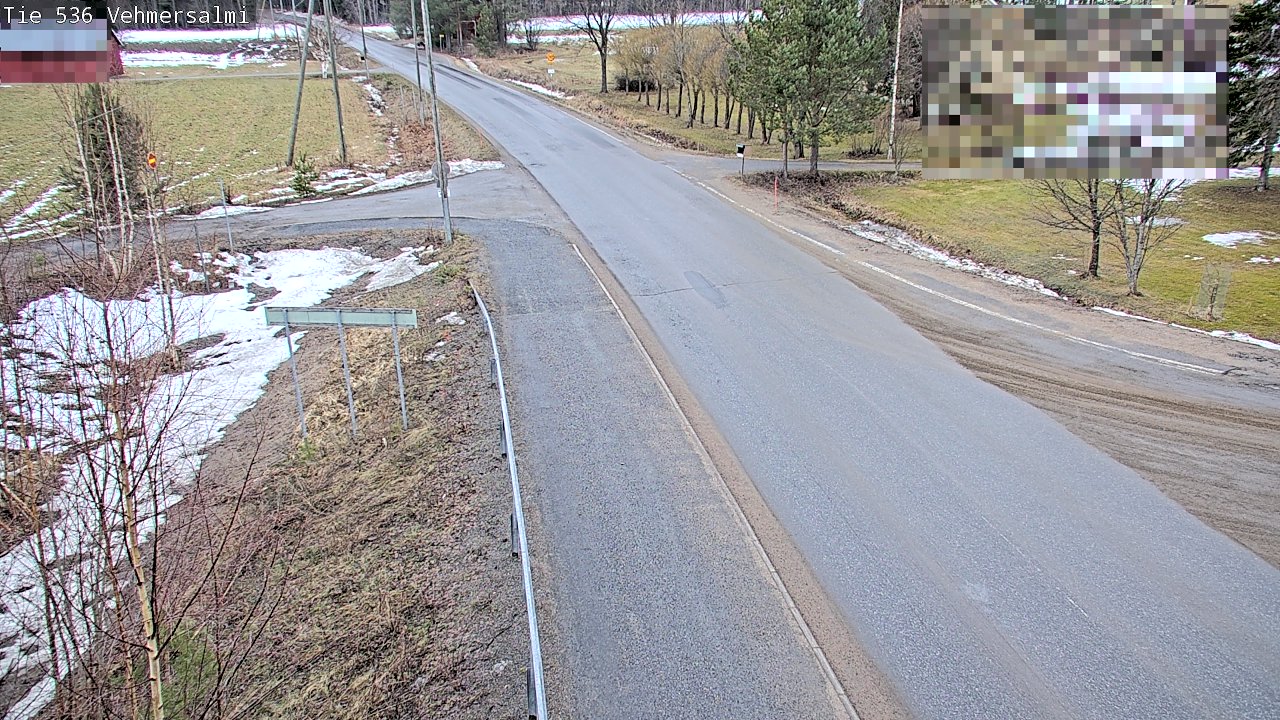 Weather Camera Image Väg 536 Kuopio, Vehmersalmi, Kuopio, Pohjois-Savo