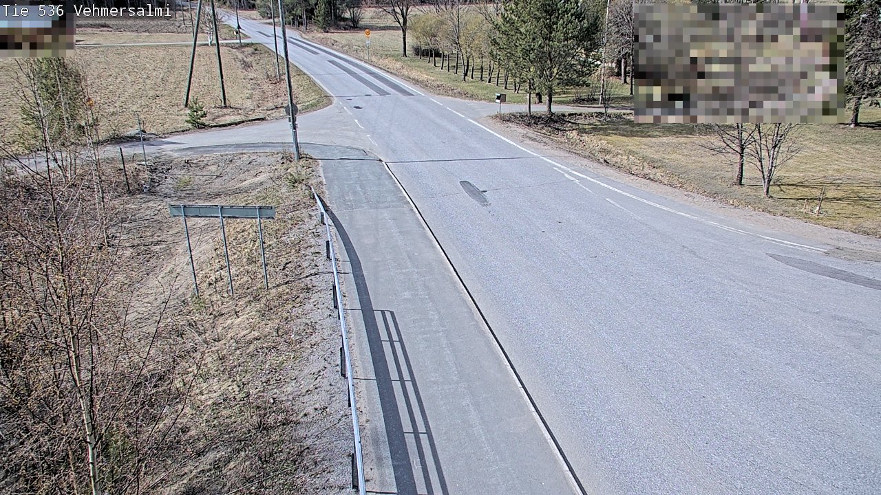 Weather Camera Image Väg 536 Kuopio, Vehmersalmi, Kuopio, Pohjois-Savo