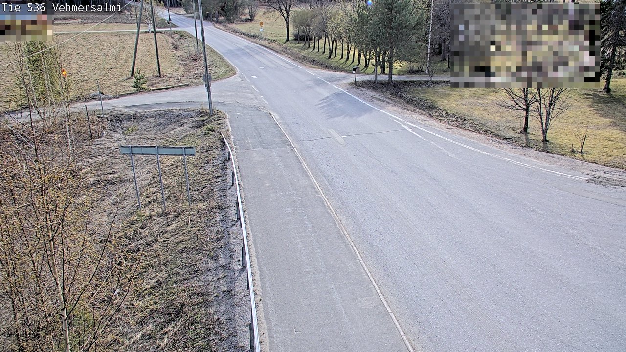 Weather Camera Image Väg 536 Kuopio, Vehmersalmi, Kuopio, Pohjois-Savo