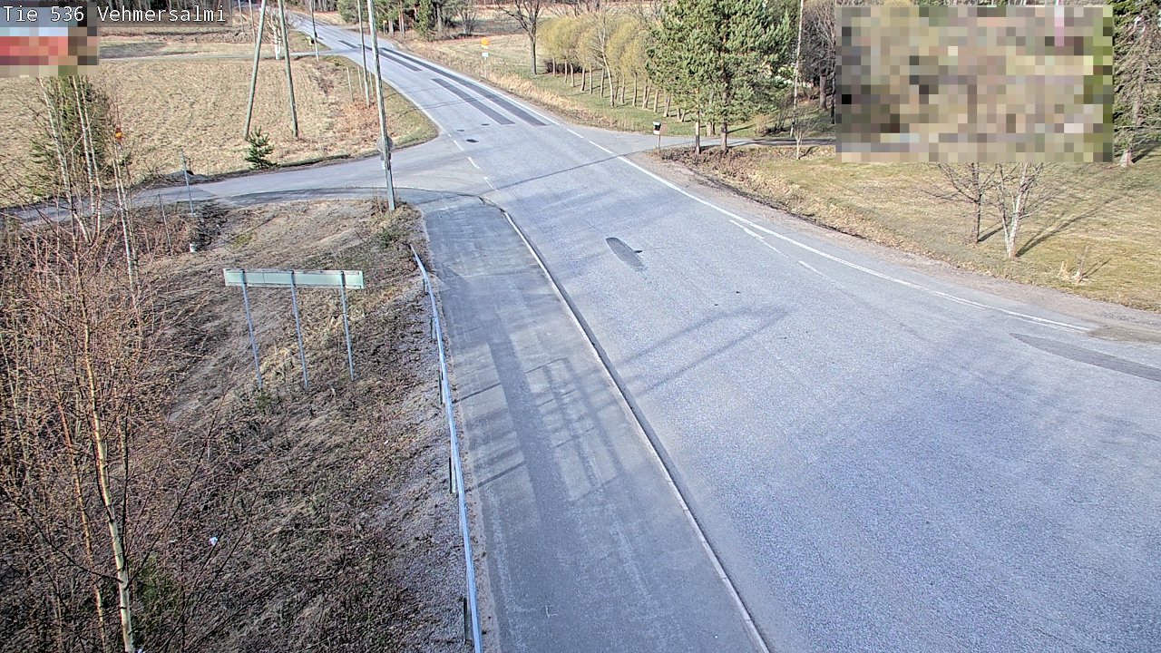 Weather Camera Image Väg 536 Kuopio, Vehmersalmi, Kuopio, Pohjois-Savo