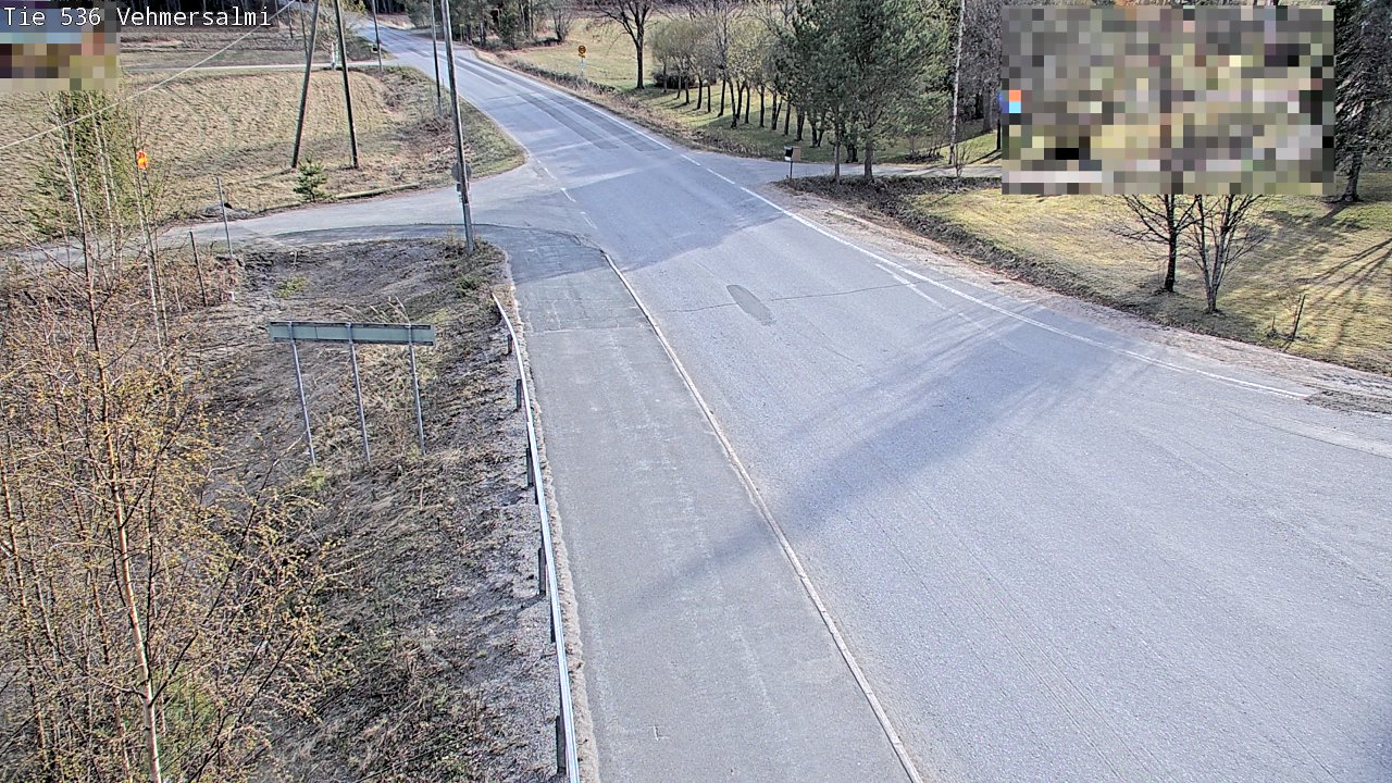 Weather Camera Image Väg 536 Kuopio, Vehmersalmi, Kuopio, Pohjois-Savo