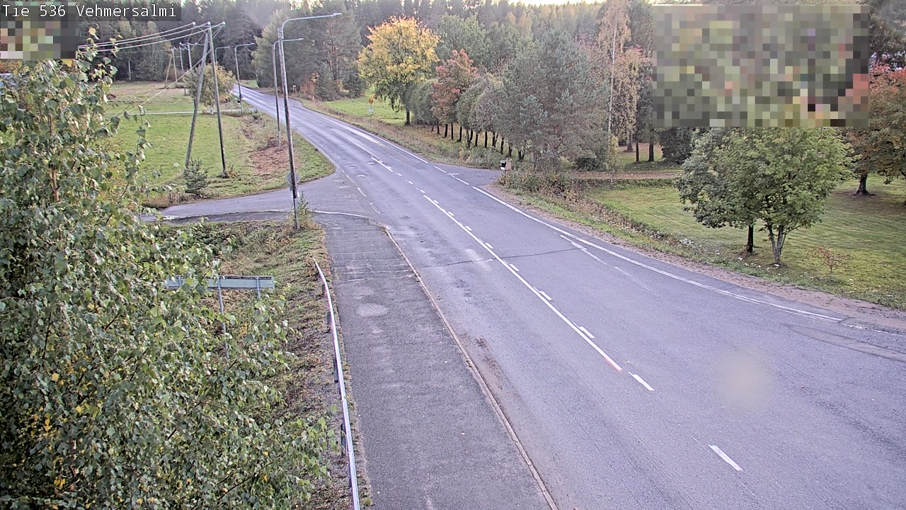 Weather Camera Image Väg 536 Kuopio, Vehmersalmi, Kuopio, Pohjois-Savo