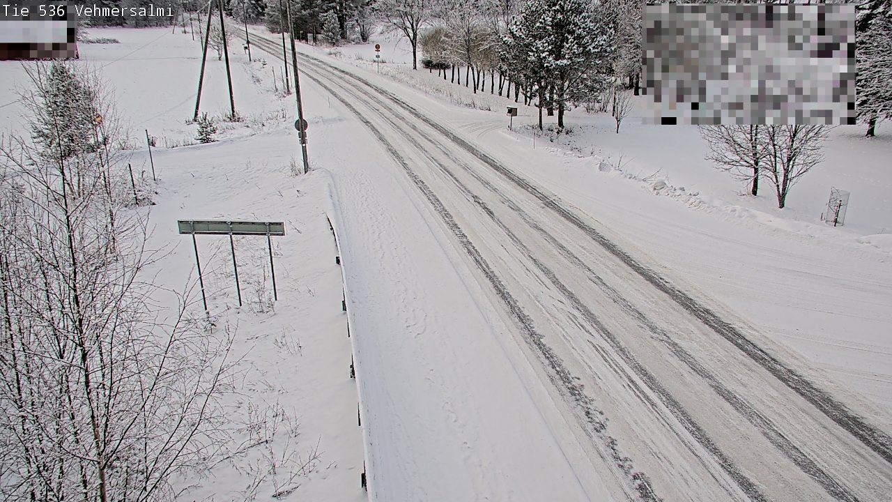 Weather Camera Image Väg 536 Kuopio, Vehmersalmi, Kuopio, Pohjois-Savo