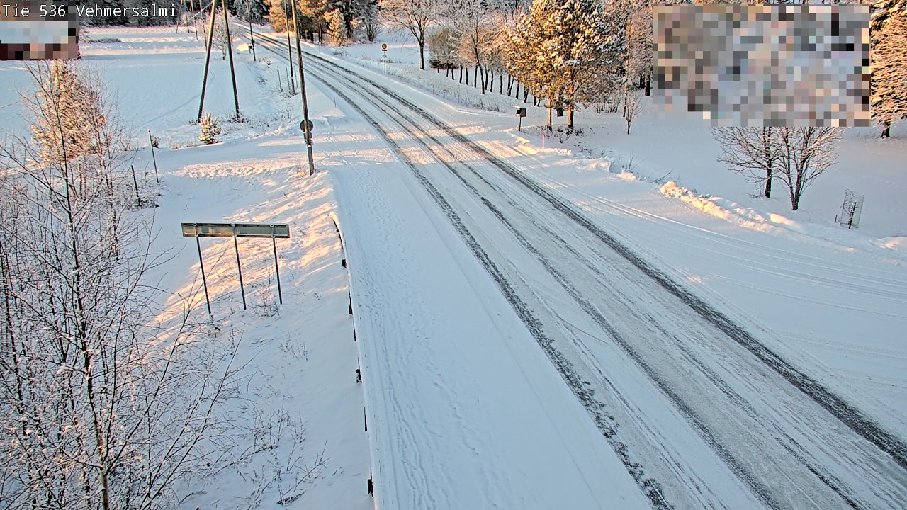Weather Camera Image Väg 536 Kuopio, Vehmersalmi, Kuopio, Pohjois-Savo