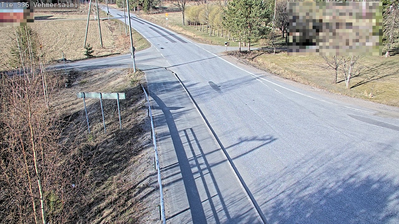 Weather Camera Image Väg 536 Kuopio, Vehmersalmi, Kuopio, Pohjois-Savo
