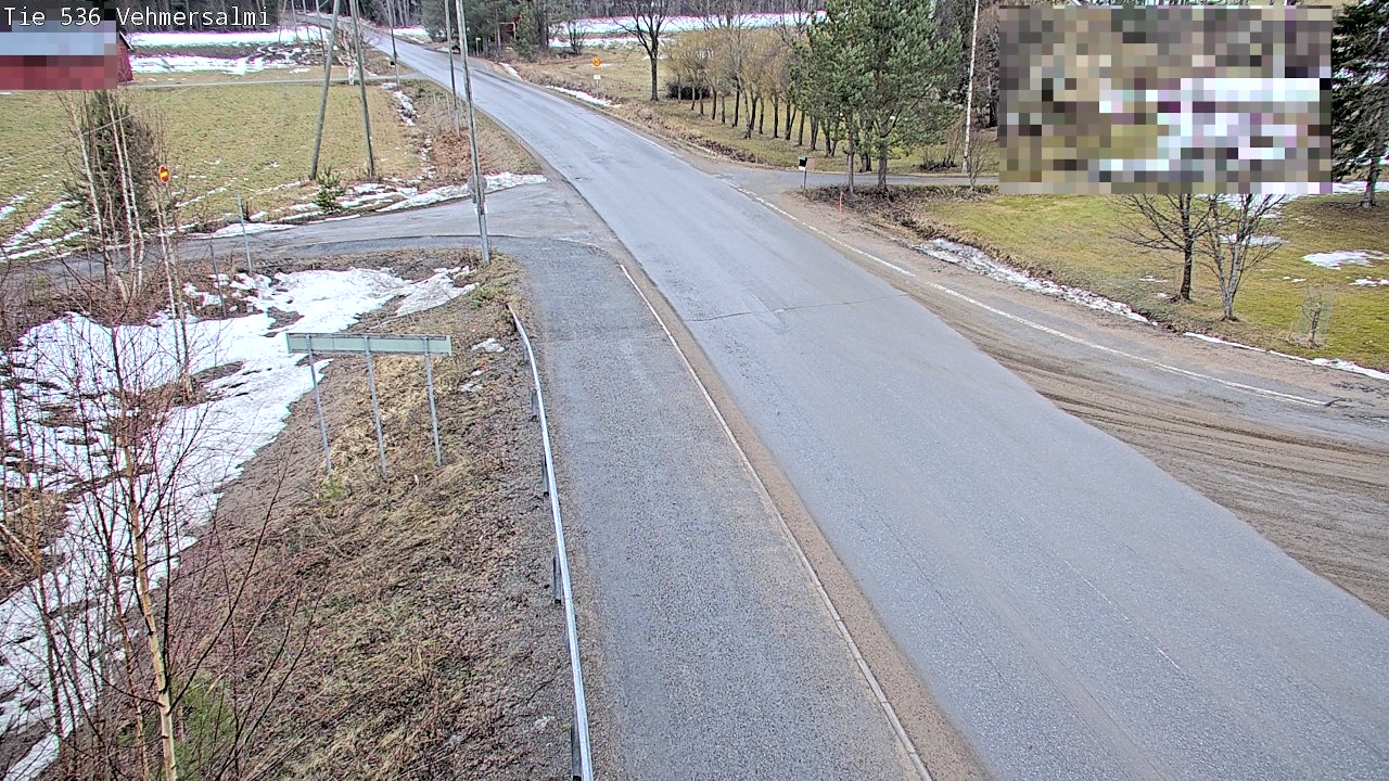 Weather Camera Image Väg 536 Kuopio, Vehmersalmi, Kuopio, Pohjois-Savo