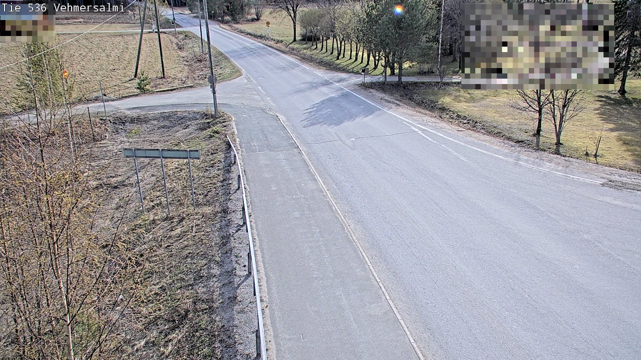 Weather Camera Image Väg 536 Kuopio, Vehmersalmi, Kuopio, Pohjois-Savo