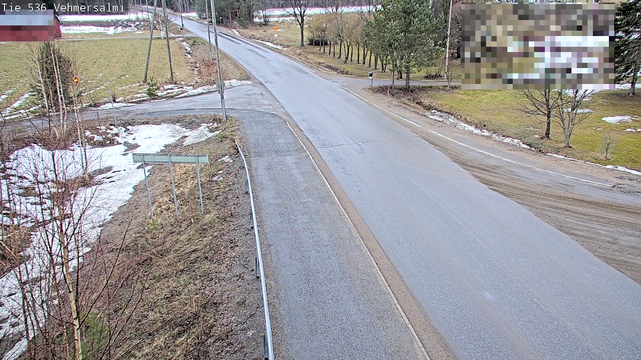 Weather Camera Image Väg 536 Kuopio, Vehmersalmi, Kuopio, Pohjois-Savo