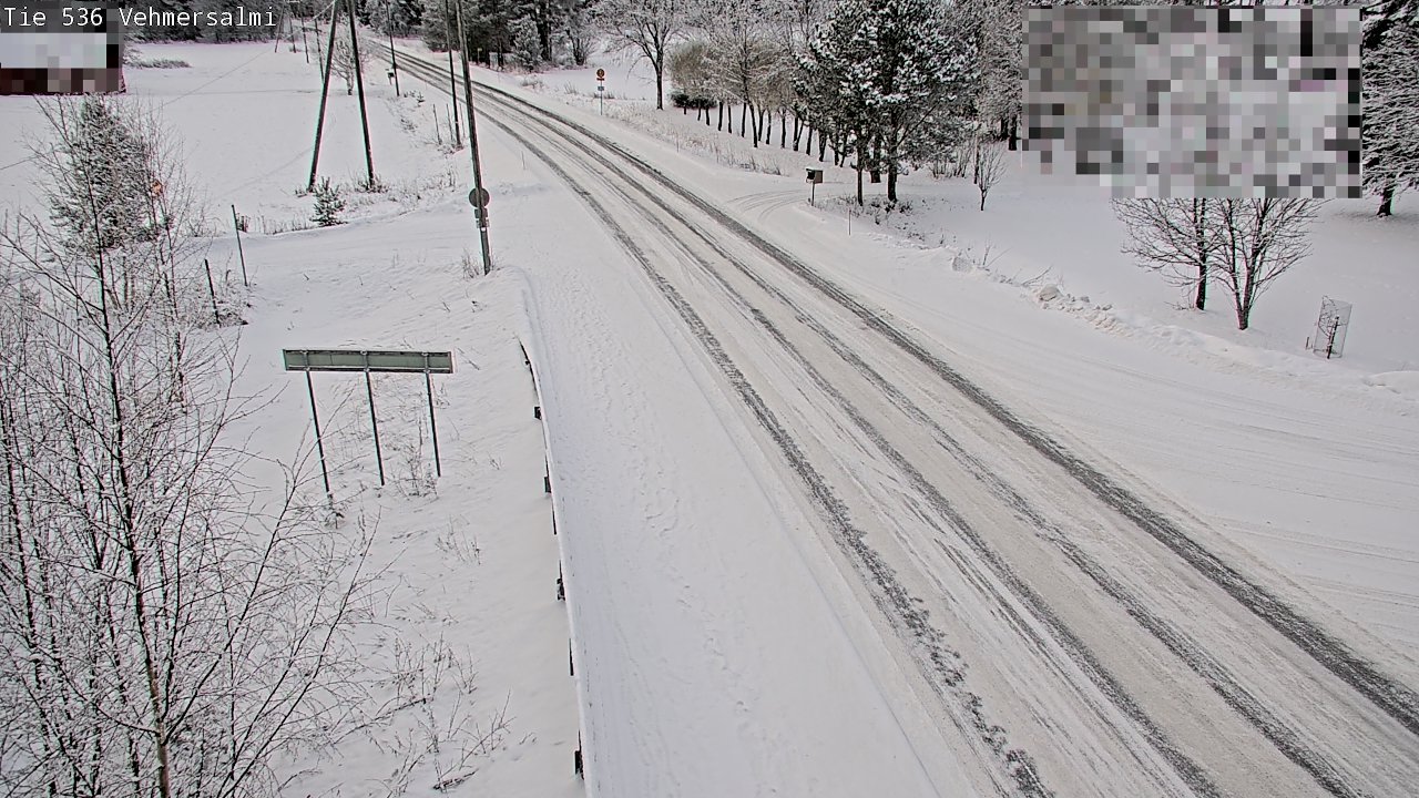 Weather Camera Image Väg 536 Kuopio, Vehmersalmi, Kuopio, Pohjois-Savo