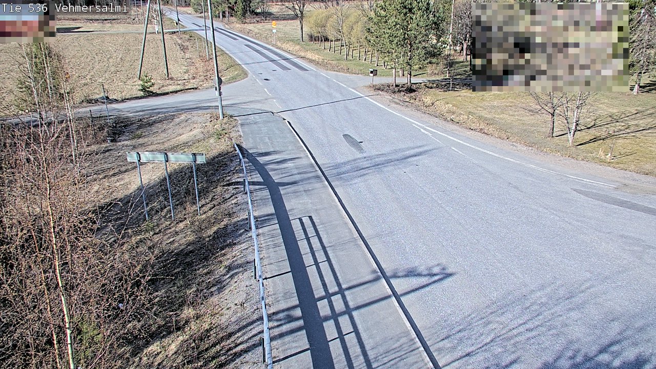 Weather Camera Image Väg 536 Kuopio, Vehmersalmi, Kuopio, Pohjois-Savo