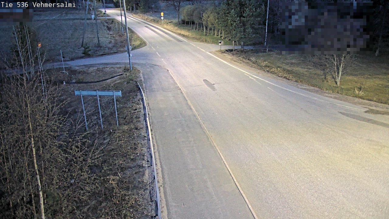 Weather Camera Image Väg 536 Kuopio, Vehmersalmi, Kuopio, Pohjois-Savo