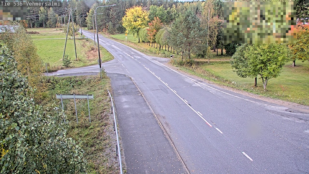 Weather Camera Image Väg 536 Kuopio, Vehmersalmi, Kuopio, Pohjois-Savo