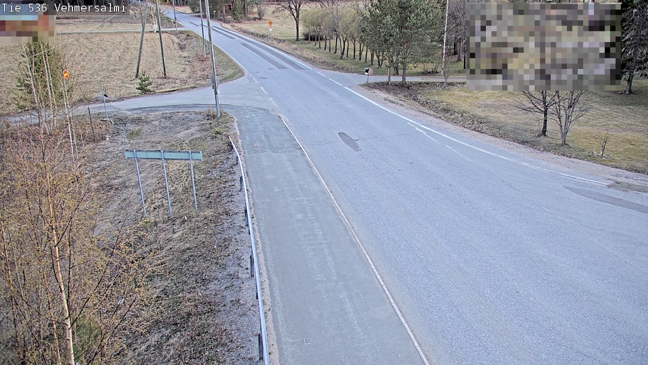 Weather Camera Image Väg 536 Kuopio, Vehmersalmi, Kuopio, Pohjois-Savo