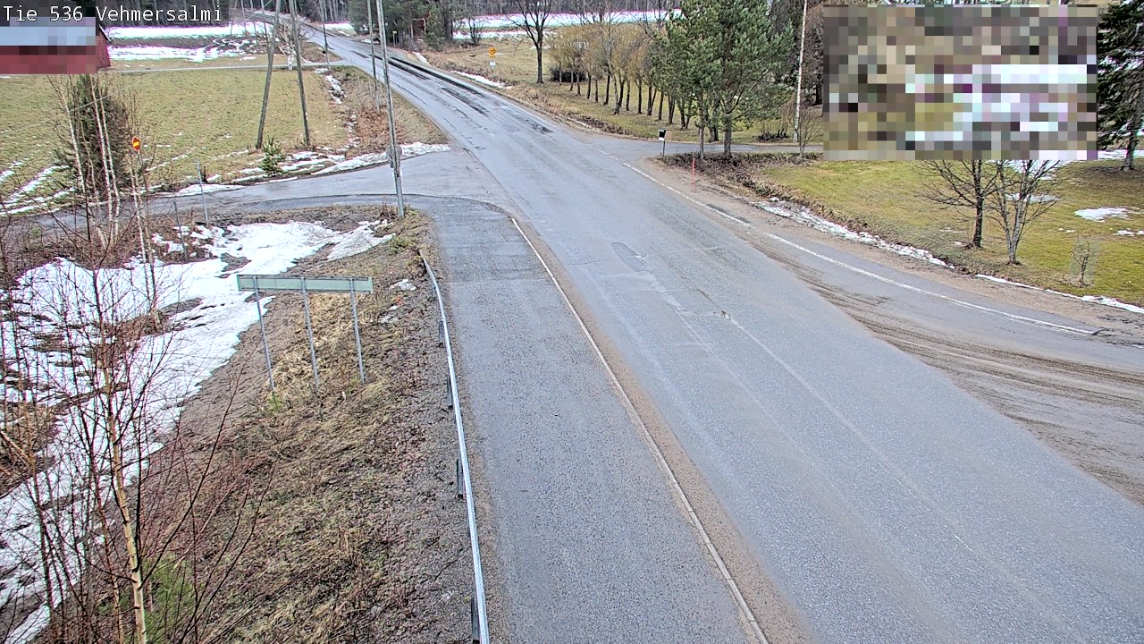 Weather Camera Image Väg 536 Kuopio, Vehmersalmi, Kuopio, Pohjois-Savo