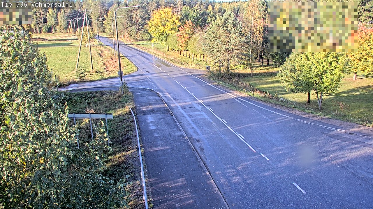 Weather Camera Image Väg 536 Kuopio, Vehmersalmi, Kuopio, Pohjois-Savo