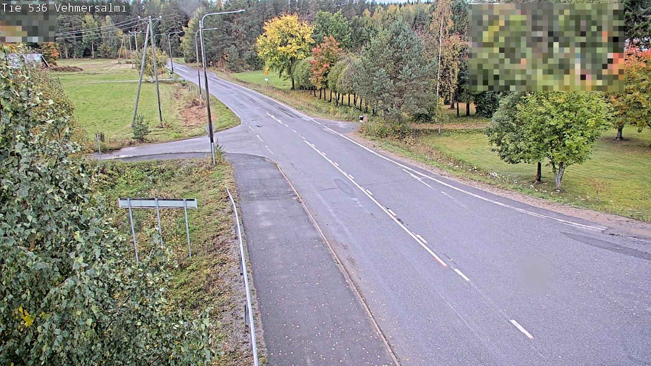 Weather Camera Image Väg 536 Kuopio, Vehmersalmi, Kuopio, Pohjois-Savo