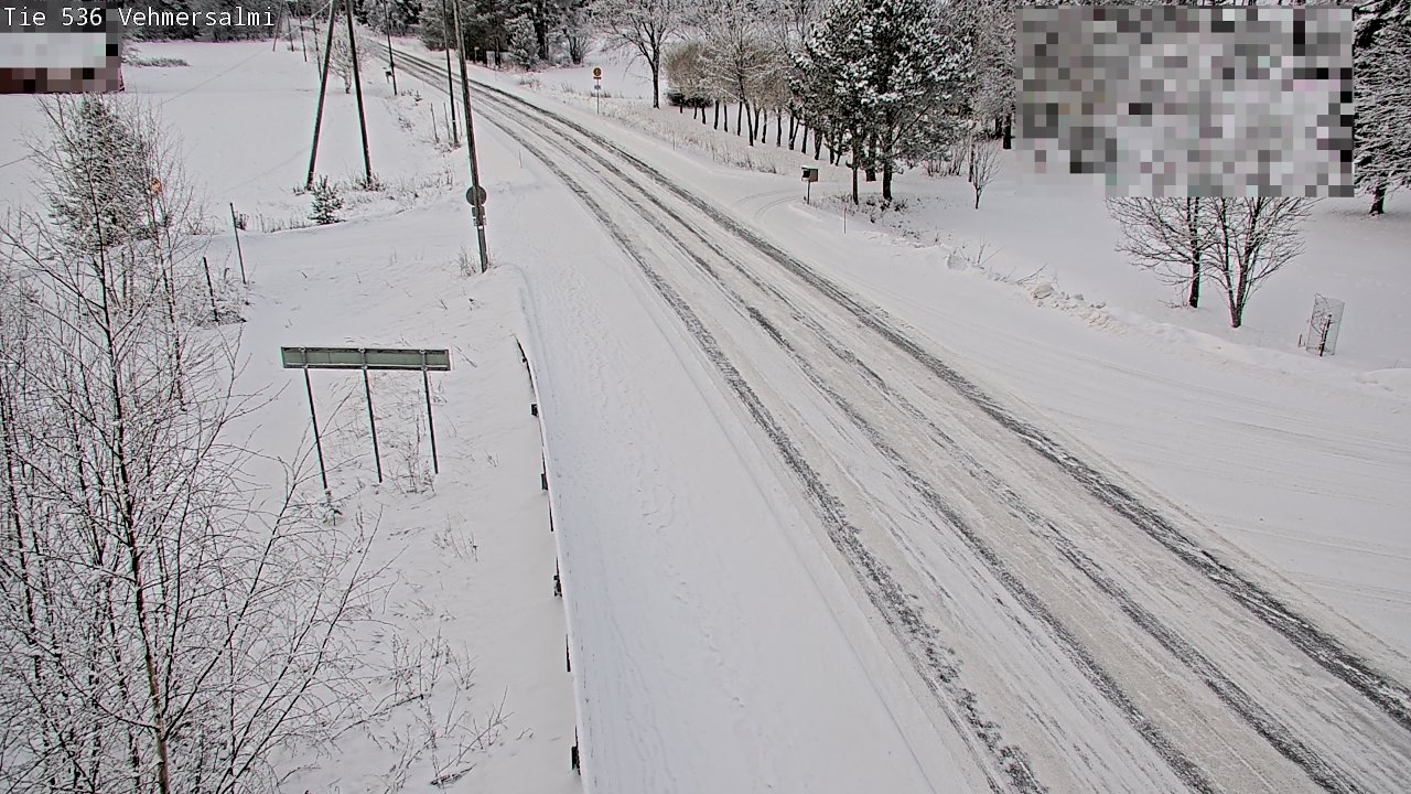 Weather Camera Image Väg 536 Kuopio, Vehmersalmi, Kuopio, Pohjois-Savo