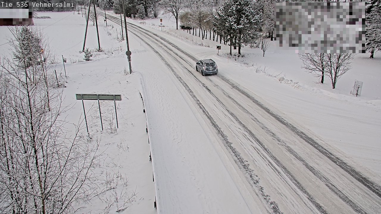 Weather Camera Image Väg 536 Kuopio, Vehmersalmi, Kuopio, Pohjois-Savo