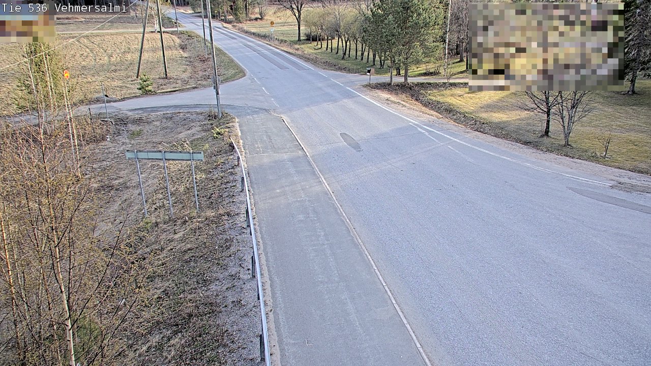 Weather Camera Image Väg 536 Kuopio, Vehmersalmi, Kuopio, Pohjois-Savo