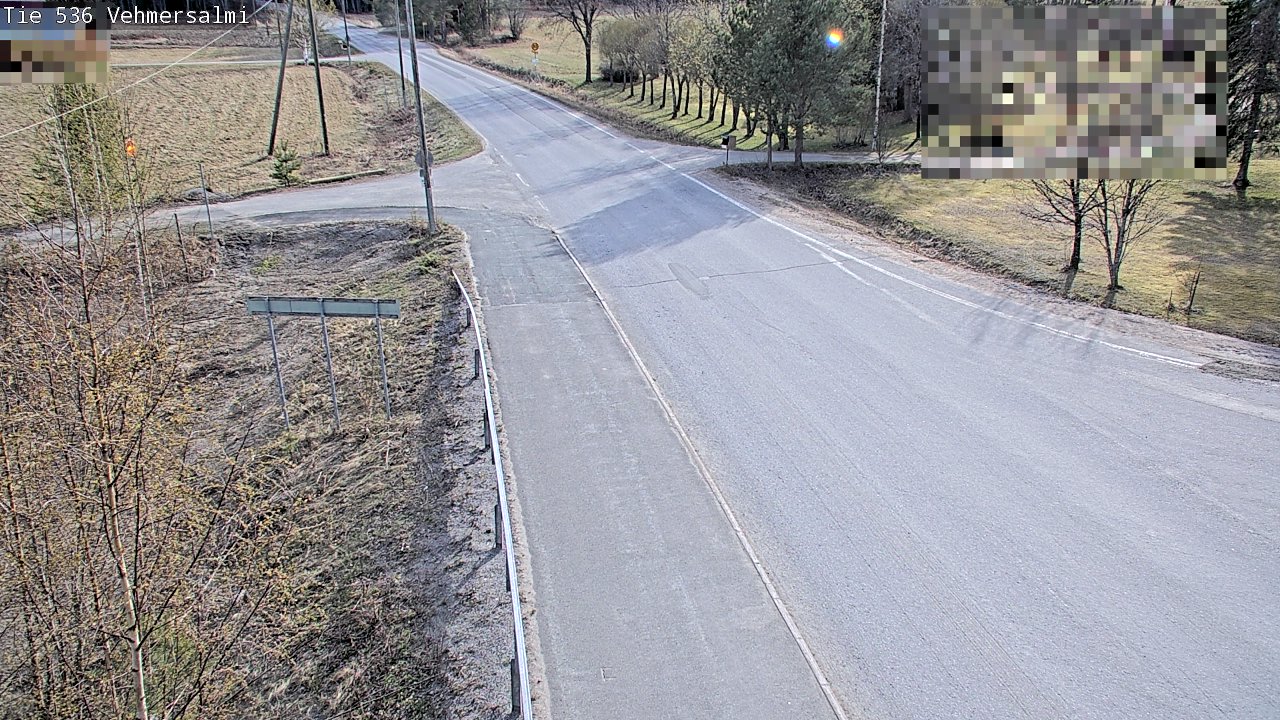 Weather Camera Image Väg 536 Kuopio, Vehmersalmi, Kuopio, Pohjois-Savo