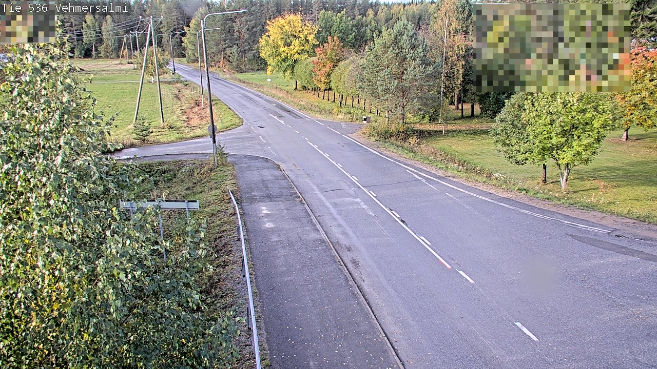 Weather Camera Image Väg 536 Kuopio, Vehmersalmi, Kuopio, Pohjois-Savo