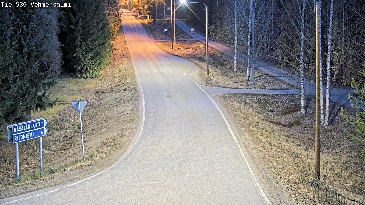 Weather Camera Image Road 536 Kuopio, Vehmersalmi, Kuopio, Pohjois-Savo