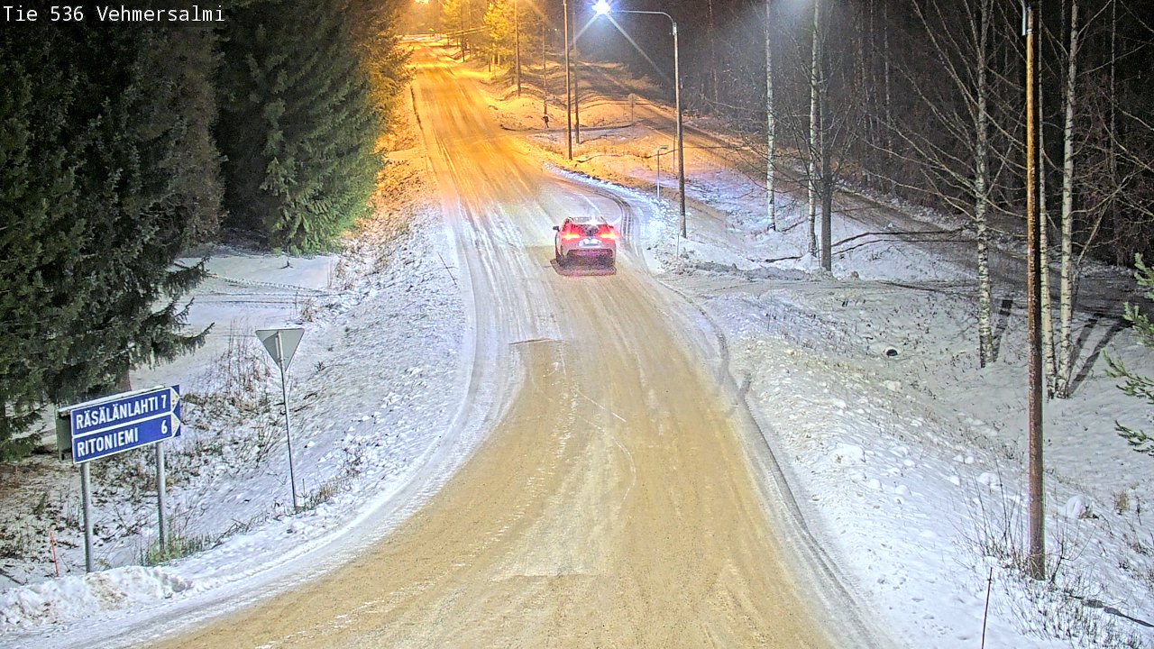 Weather Camera Image Road 536 Kuopio, Vehmersalmi, Kuopio, Pohjois-Savo