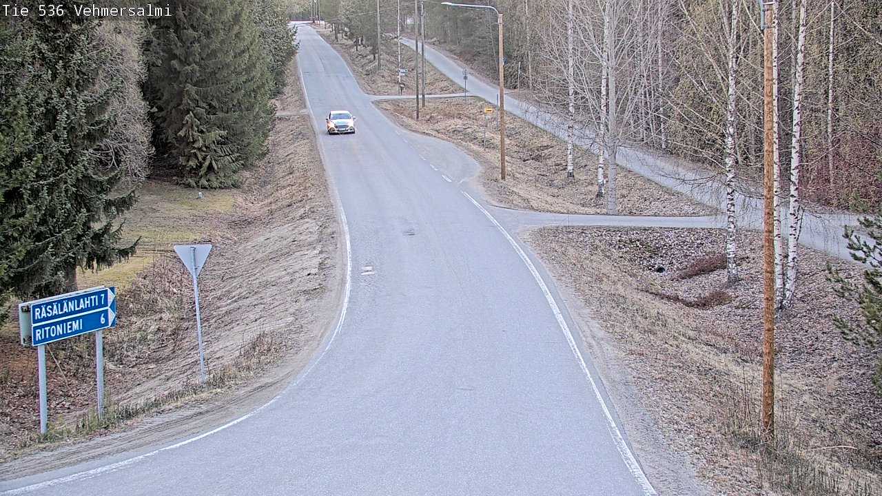 Weather Camera Image Road 536 Kuopio, Vehmersalmi, Kuopio, Pohjois-Savo