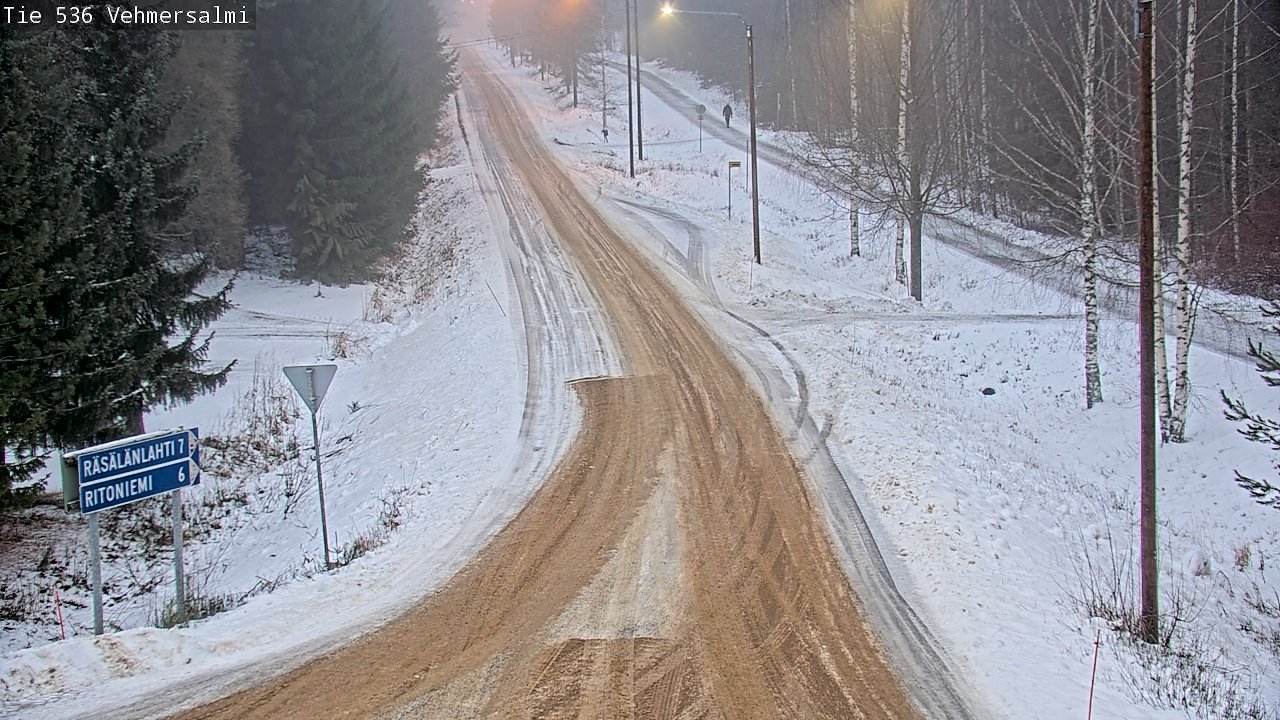 Weather Camera Image Road 536 Kuopio, Vehmersalmi, Kuopio, Pohjois-Savo