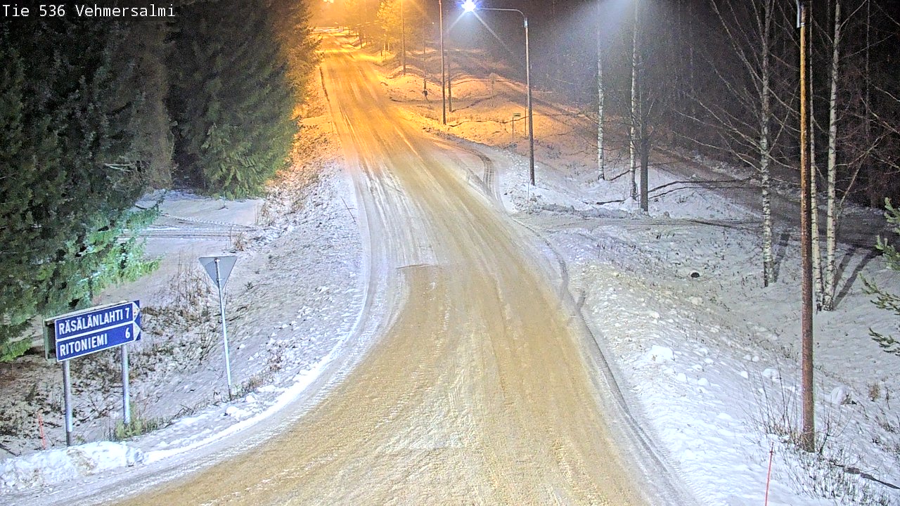 Weather Camera Image Road 536 Kuopio, Vehmersalmi, Kuopio, Pohjois-Savo