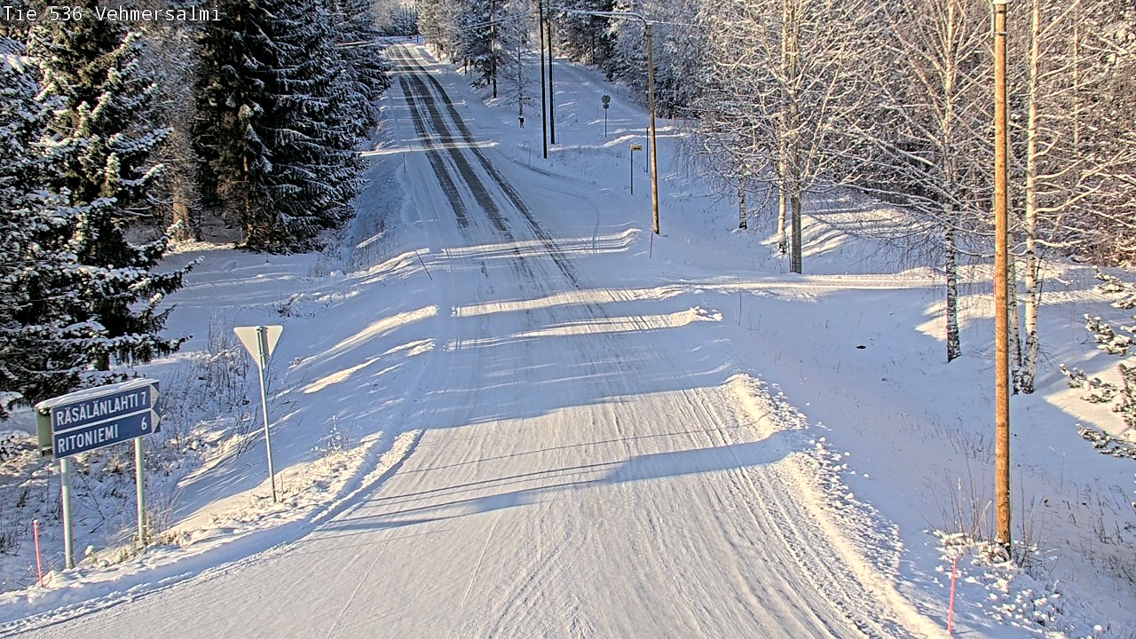 Weather Camera Image Road 536 Kuopio, Vehmersalmi, Kuopio, Pohjois-Savo