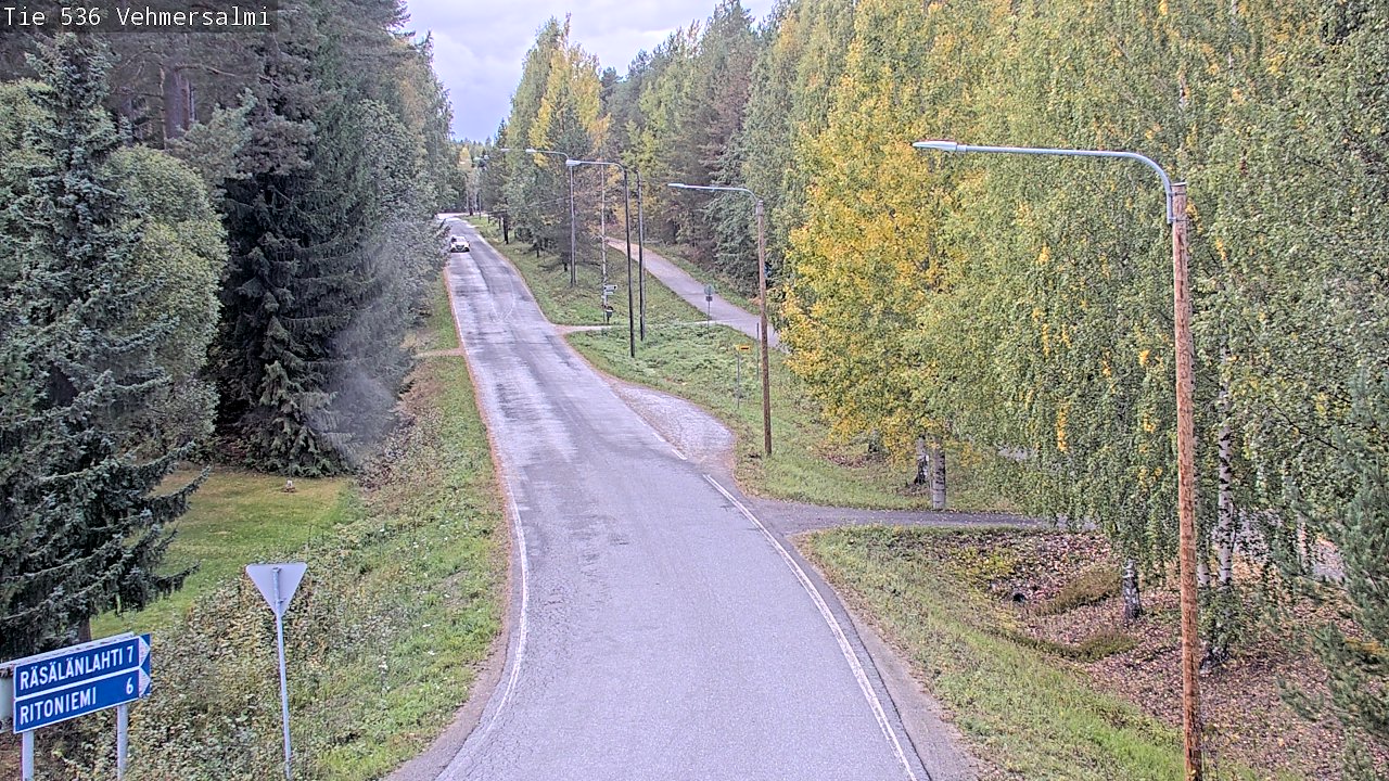 Weather Camera Image Road 536 Kuopio, Vehmersalmi, Kuopio, Pohjois-Savo