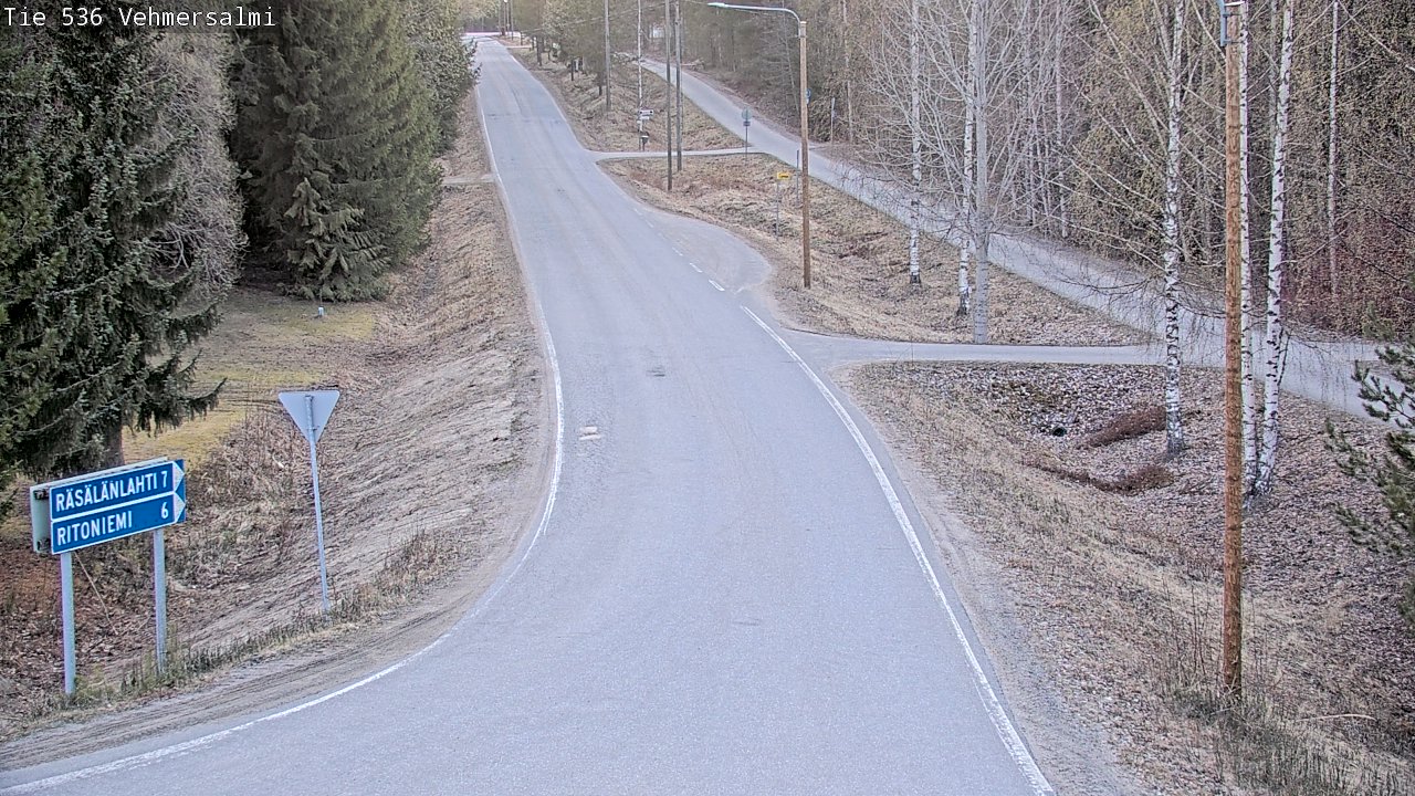 Weather Camera Image Road 536 Kuopio, Vehmersalmi, Kuopio, Pohjois-Savo