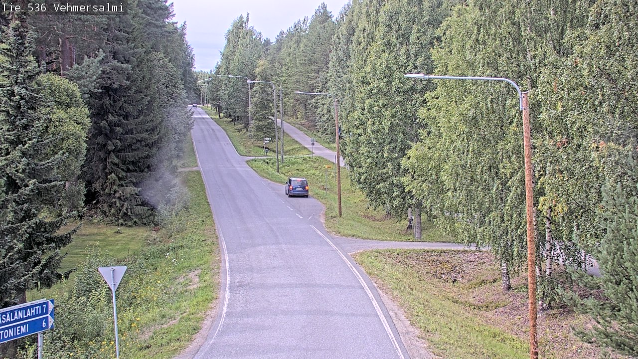 Weather Camera Image Road 536 Kuopio, Vehmersalmi, Kuopio, Pohjois-Savo