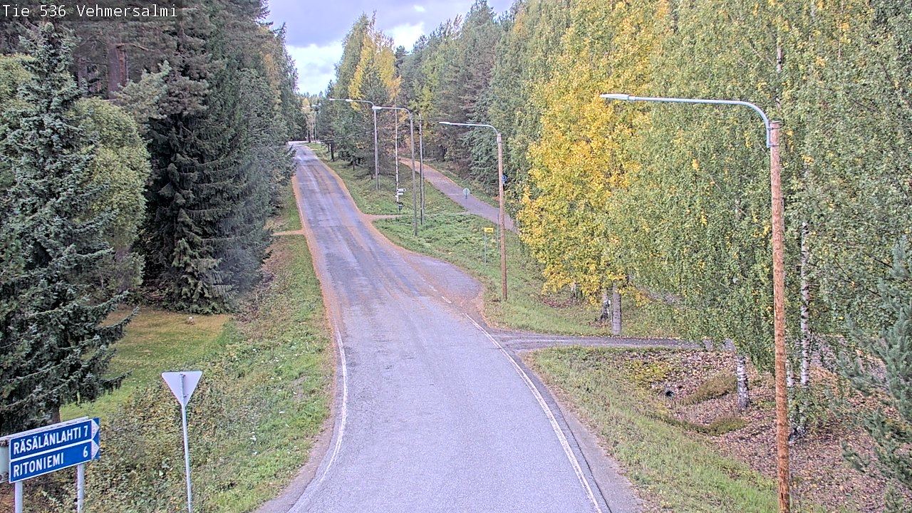 Weather Camera Image Road 536 Kuopio, Vehmersalmi, Kuopio, Pohjois-Savo