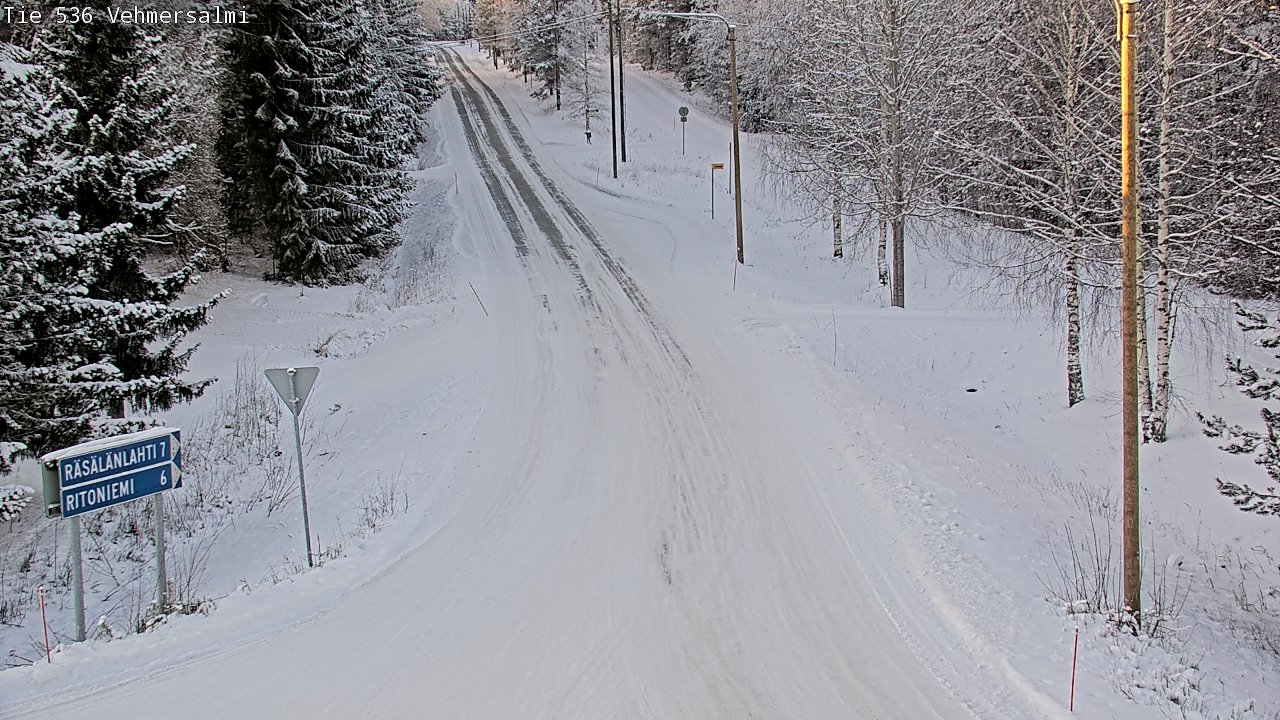Weather Camera Image Road 536 Kuopio, Vehmersalmi, Kuopio, Pohjois-Savo