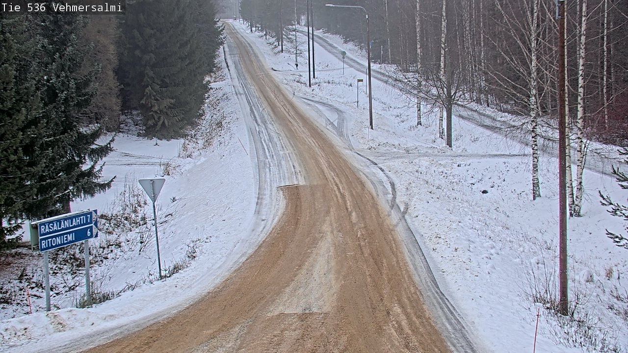 Weather Camera Image Road 536 Kuopio, Vehmersalmi, Kuopio, Pohjois-Savo