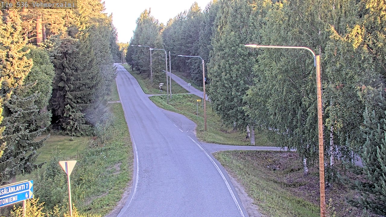 Weather Camera Image Road 536 Kuopio, Vehmersalmi, Kuopio, Pohjois-Savo